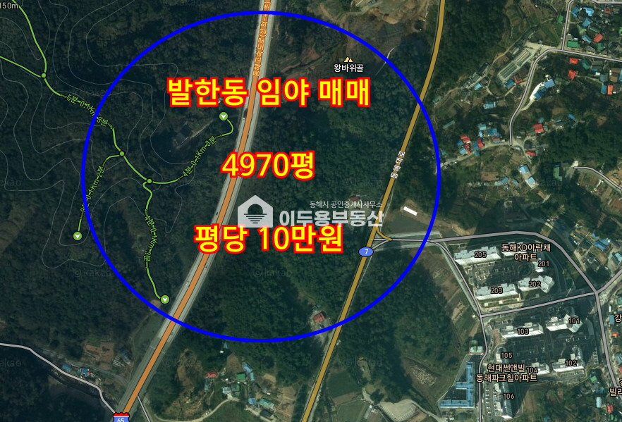 강원 동해시 발한동 발한동 임야 매매 매매 매물번호 10611 사진 1