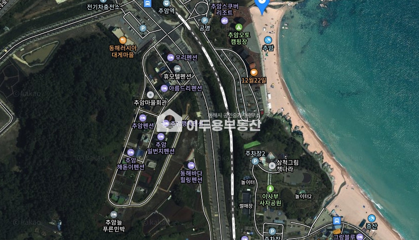 강원 동해시 추암동 추암택지,펜션 단독 추천 매매 매물번호 10776 사진 1