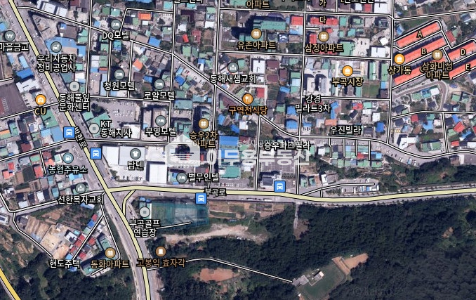 강원 동해시 부곡동 부곡동 동사무소 뒤 쪽 인근토지입니다 매매 매물번호 10855 사진 1